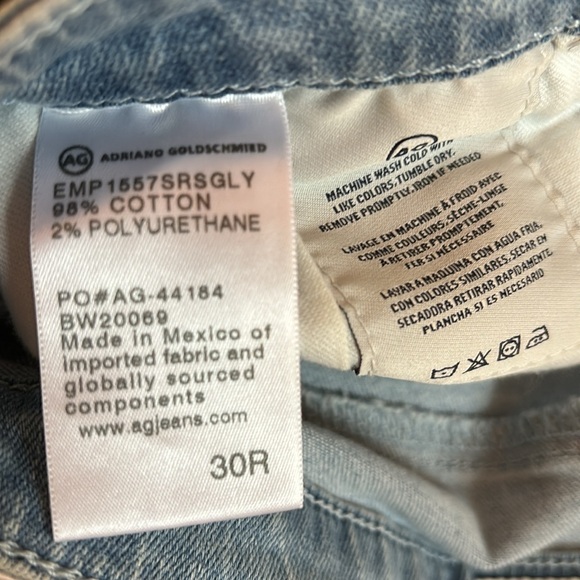 New with tags Adriano Goldschmied Prima Cigarette crop jeans - Picture 8 of 9